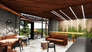 Architectural Render of inside of building